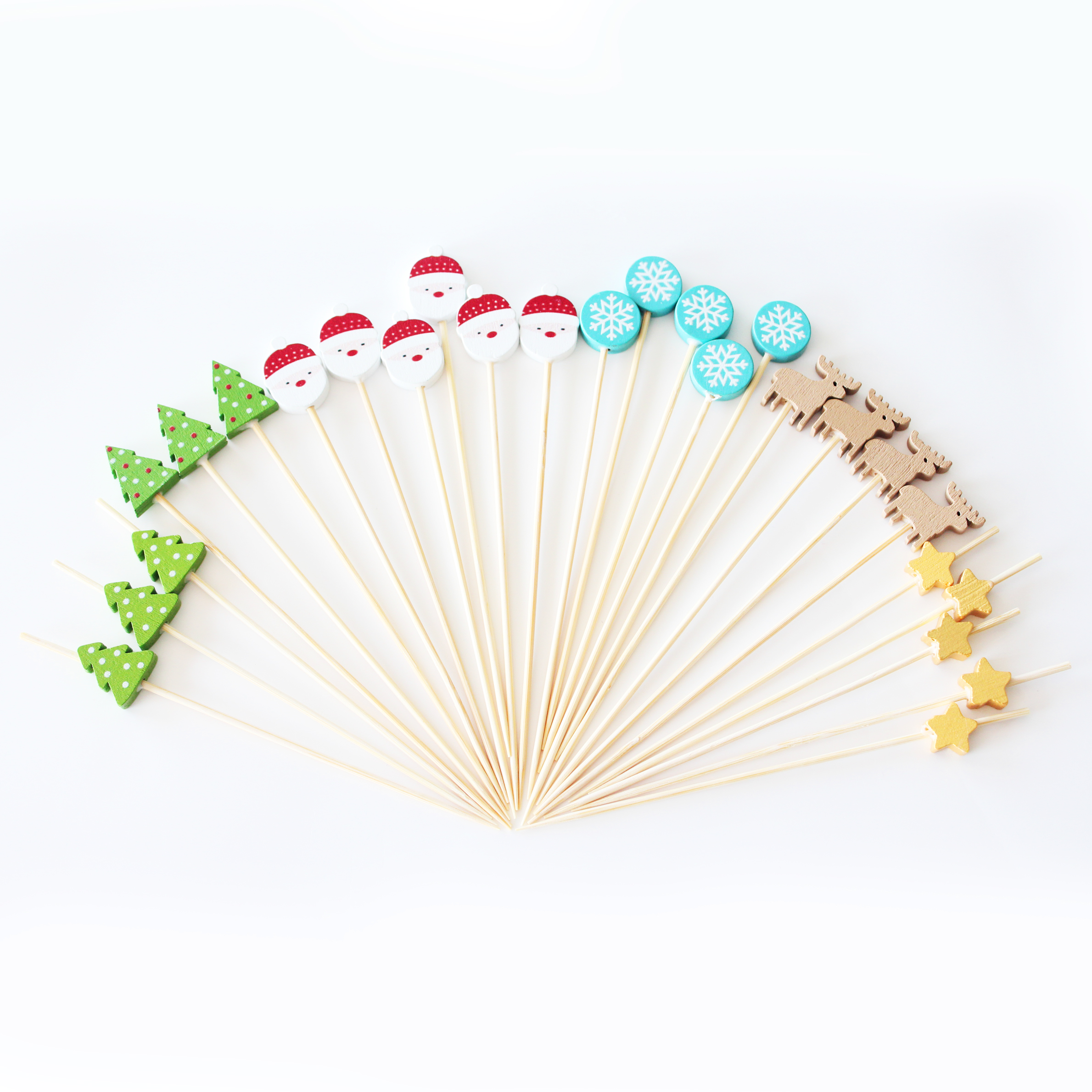 Handmade bamboo disposable fruit sticks Party Home Decoration Wholesale customization available