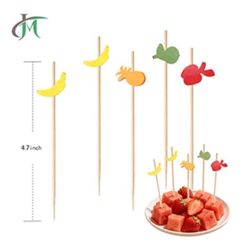 Disposable bamboo skewers mixed fruit skewers food decoration factory direct sales wholesale customization - 副本